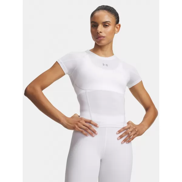  Dámske tričko UNDER ARMOUR HEATGEAR ELITE SS 6015368-100 BIELA 