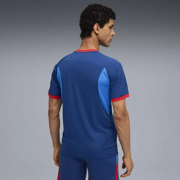  Pánske funkčné tričko PUMA NEYMAR JR PLAYMAKER JERSEY 660314-10 BLAZING BLUE/ PLANÚCA MODRÁ/PUMA BIELA/ULTRA 