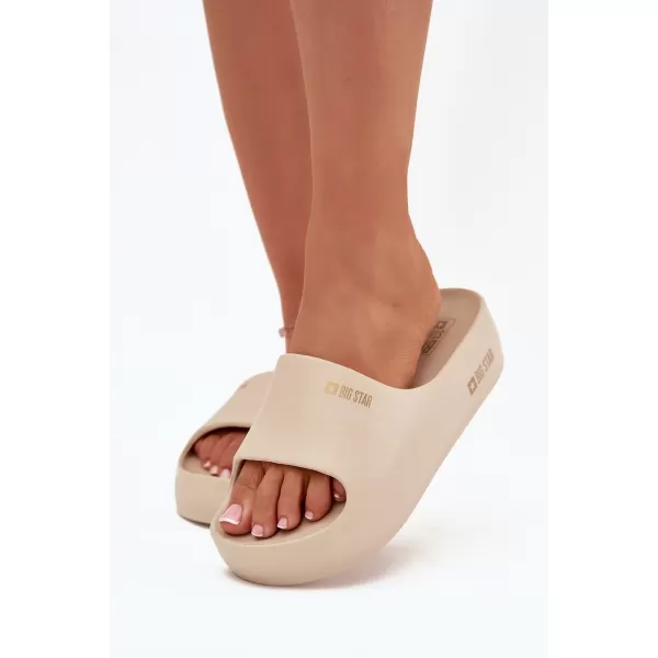  Dámske šľapky BIG STAR SS274722 BEIGE Big Star Shoes 