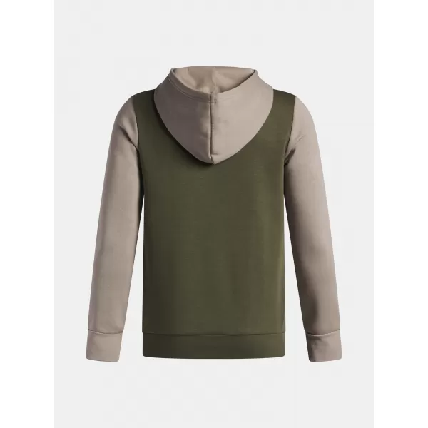 Chlapčenská mikina UNDER ARMOUR UA RIVAL FLC CBLCK GRPHC HD 6004994-390 ZELENÁ 