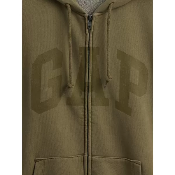  Pánska mikina GAP LOGO HOODIE ZIP 715005-48 DARK OLIVE 