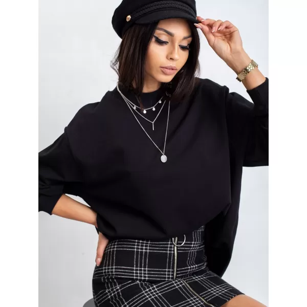  Dámska mikina BASIC FEEL GOOD RV-BL-5185.82P NOIRE 