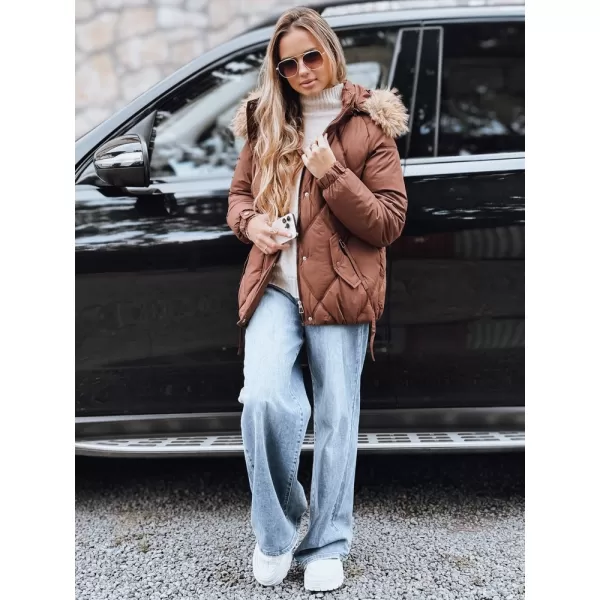  Dámska bunda DSTREET TY5231 HNEDÁ 
