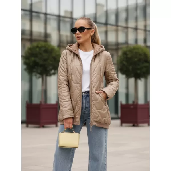  Dámska bunda DSTREET TY5547 KARAMELOVÁ 