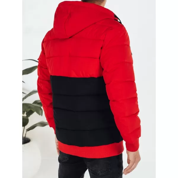  Pánska bunda DSTREET TX5100 ČIERNA/ČERVENÁ 