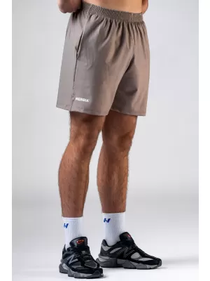Tréningové šortky POWER 902 LIGHT BROWN ASH Nebbia