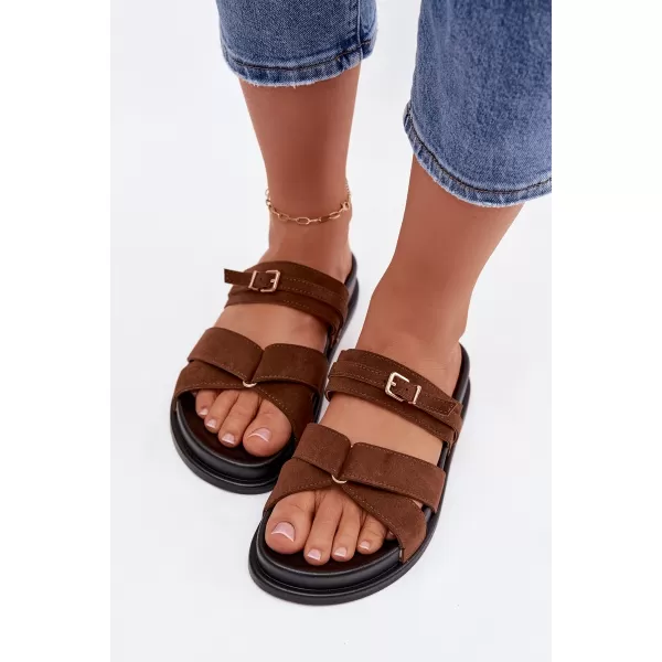  Dámske šľapky BOTO SELORINA 41608 BROWN 