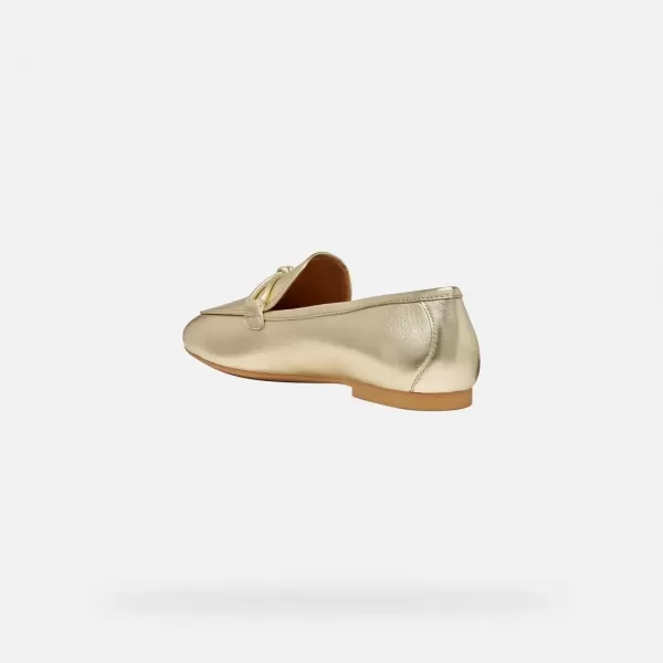  Dámske mokasíny GEOX NEW PALMARIA G012922 ZLATÁ 