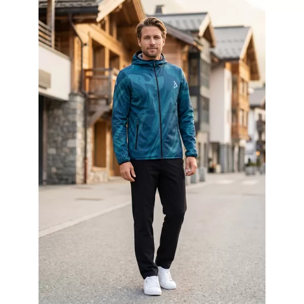  Pánska softshellová bunda premium ALTISPORT VOJ/ALM072JACK01 PETROLEJOVÁ 