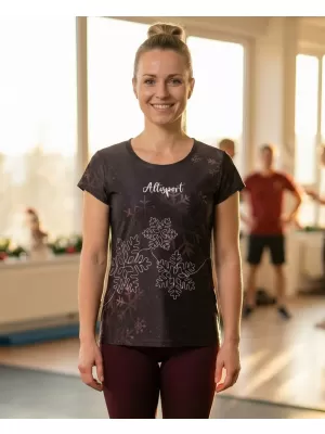 Dámske prémiové vianočné tričko ALTISPORT VOJ/ALWVN8TR06 HNEDÁ