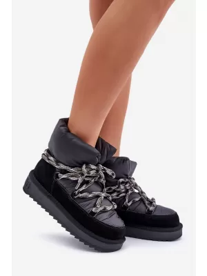 Dámske snehule D.FRANKLIN DFSH375003 BLACK