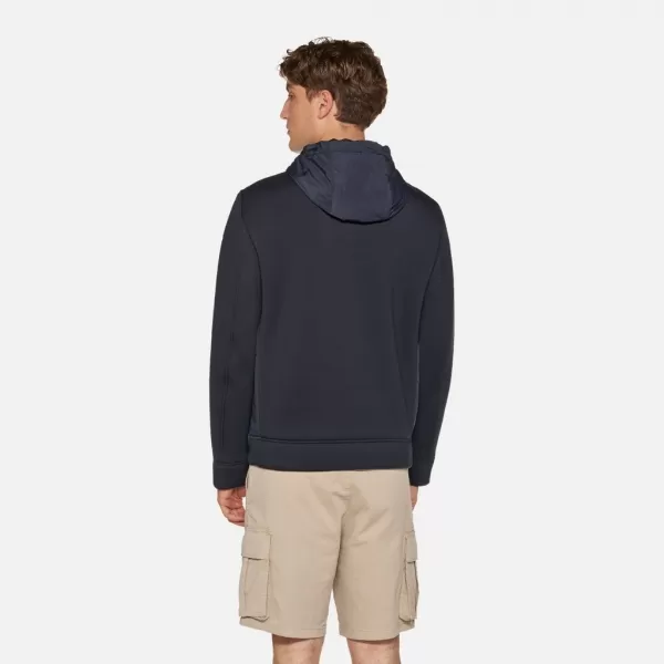  Pánsky sveter GEOX SWEATER G012321 TMAVO MODRÁ 