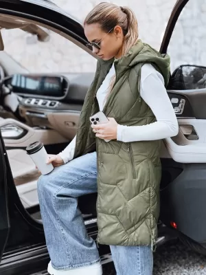 Dámska vesta DSTREET TY5264 ZELENÁ
