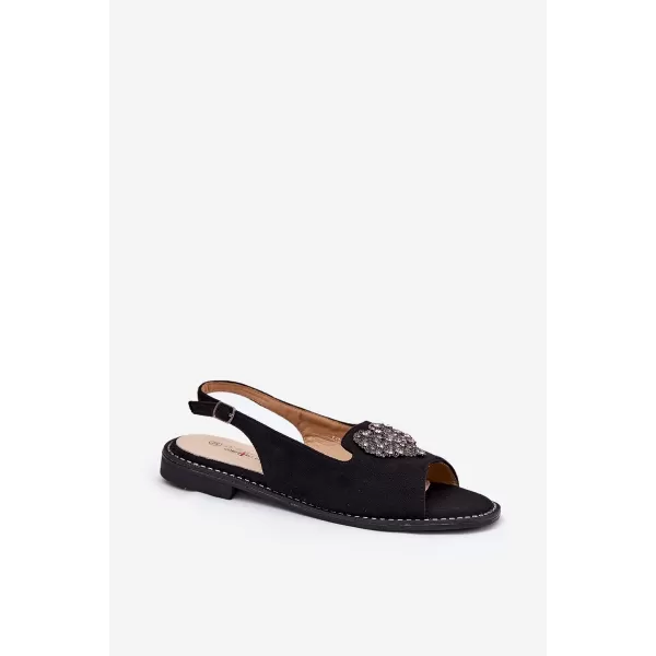  Dámske sandále S.BARSKI KV27-018 BLACK 