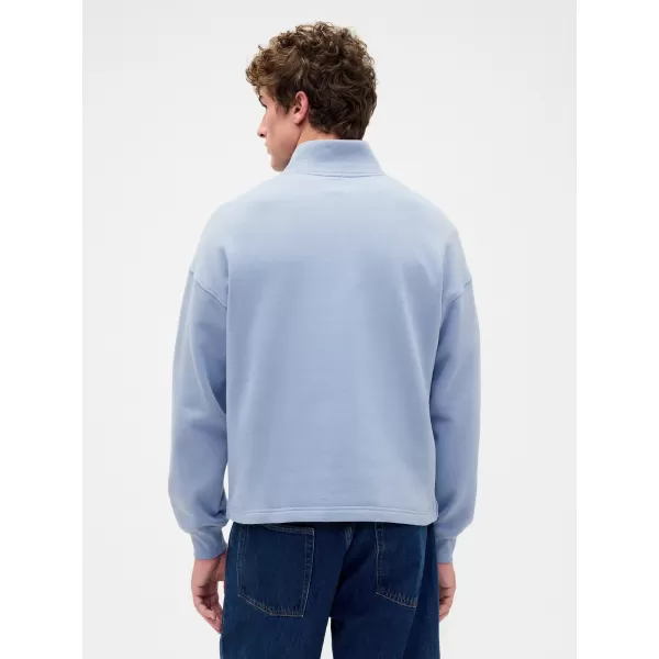  Mikina GAP CORP LOGO HALF ZIP 873446-01 SUNNY GREY 