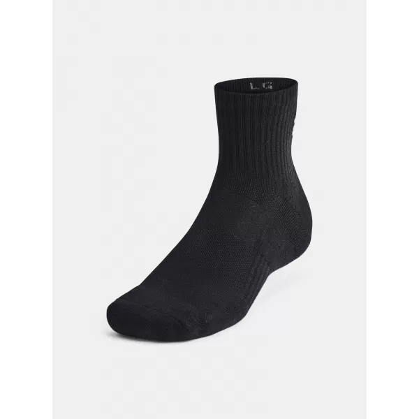  Ponožky UNDER ARMOUR UNISEX UA TC QTR (3 PÁRY) 1386372-001 ČIERNA 