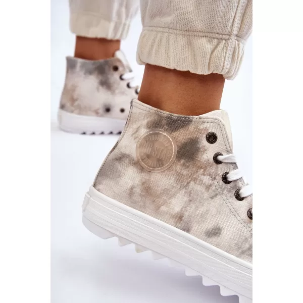  Dámske tenisky BIG STAR LL274047 WHITE/OLIVE Big Star Shoes 