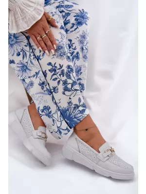 Dámske mokasíny VINCEZA 88007 WHITE