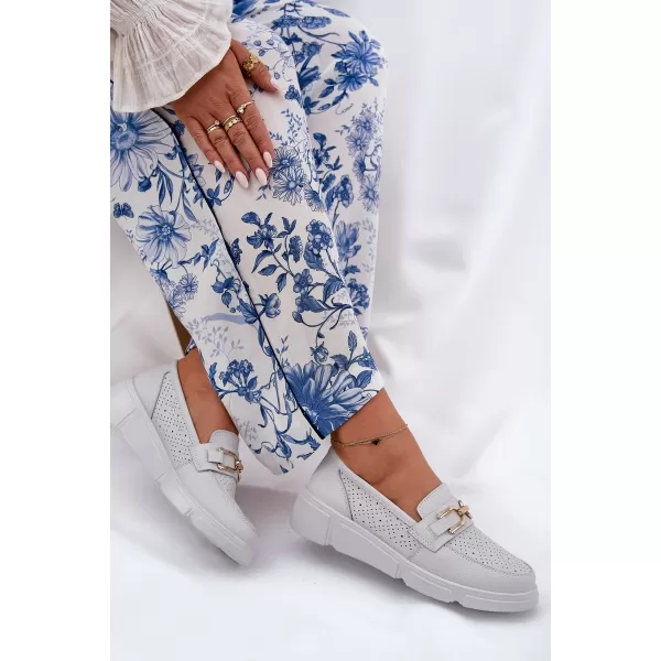  Dámske mokasíny VINCEZA 88007 WHITE 