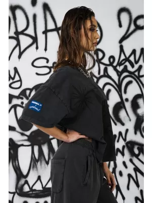 Dámske oversized tričko NEBBIA x Sexsdreams 813 BLACK