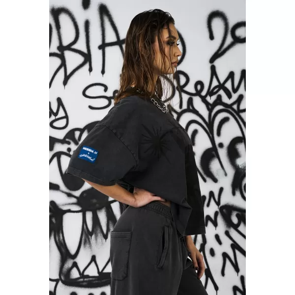  Dámske oversized tričko NEBBIA x Sexsdreams 813 BLACK 