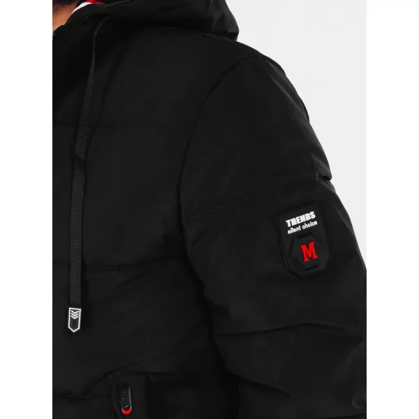 Pánska bunda DSTREET TX5087 ČIERNA 
