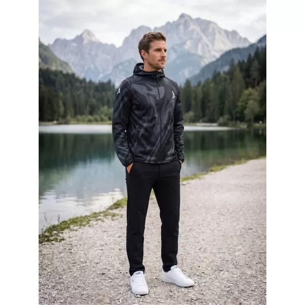  Pánska softshellová bunda premium ALTISPORT VOJ/ALM072JACK01 ČIERNA 