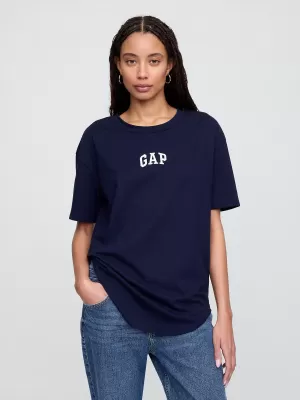 Dámske tričko GAP LOGO BOYFRIEND TEE 407990-07 NAVY UNIFORM