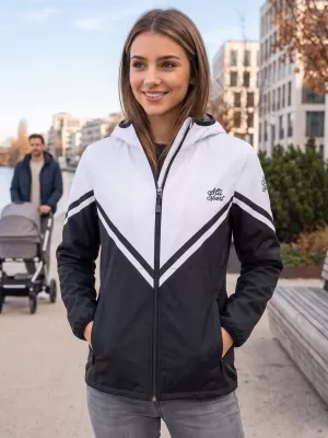 Dámska softshellová bunda premium ALTISPORT VOJ/ALW101JACK01 ČIERNOBIELA