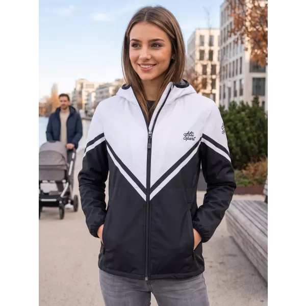  Dámska softshellová bunda premium ALTISPORT VOJ/ALW101JACK01 ČIERNOBIELA 
