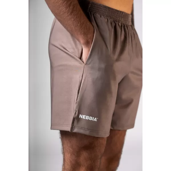  Tréningové šortky POWER 902 LIGHT BROWN ASH Nebbia 
