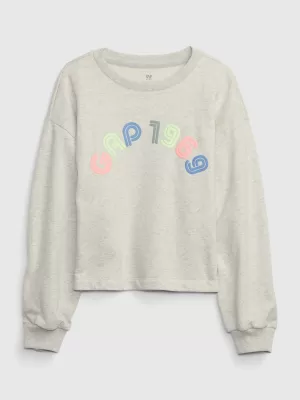 Detská mikina GAP SWEATSHIRT 500951-01 GREY HEATHER