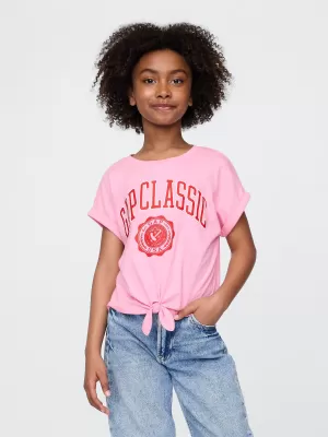Detské tričko GAP LOGO TEE 780448-00 MAY PINK