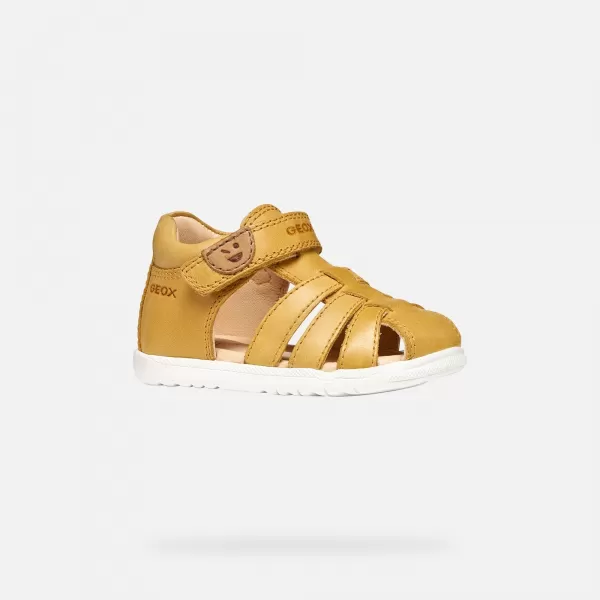  Chlapci prvé kroky GEOX SANDAL MACCHIA B254VA000CLC2003 ŽLTÁ 