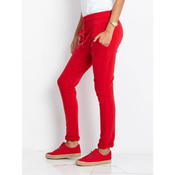  Dámske tepláky BASIC FEEL GOOD RV-DR-3698.07X RED 