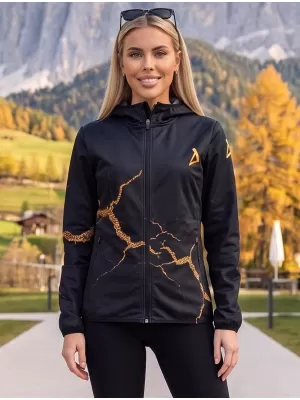 Dámska softshellová bunda premium ALTISPORT VOJ/ALW129JACK01 ČIERNA