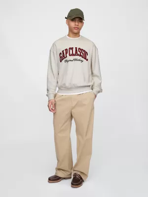 Pánska mikina GAP CLASSIC LOGO SWEATSHIRT 744748-00 CARLS STONE