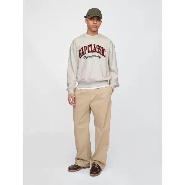  Pánska mikina GAP CLASSIC LOGO SWEATSHIRT 744748-00 CARLS STONE 