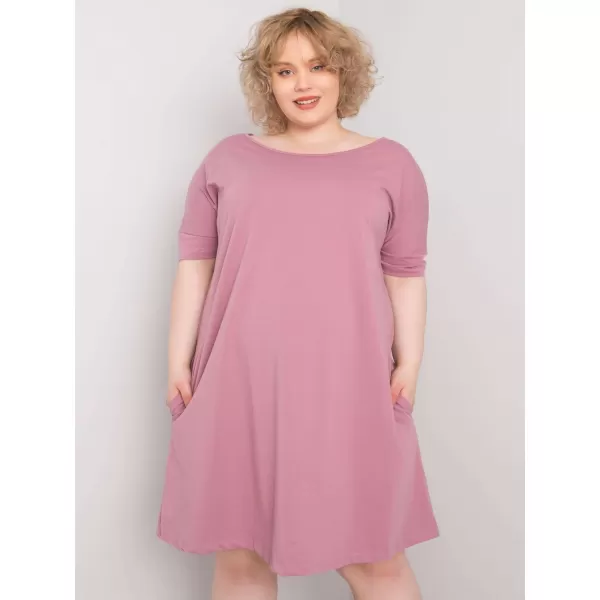  Dámske šaty BASIC FEEL GOOD RV-SK-6639.02X DARK PINK 