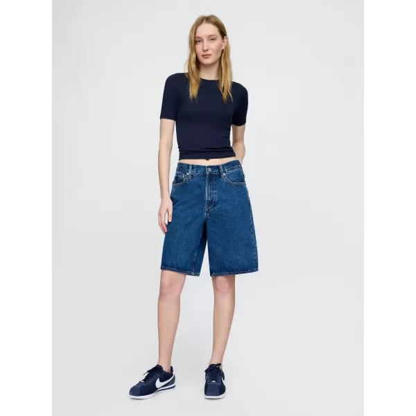  Dámske tričko GAP MODAL CREW TEE 679172-02 NAVY UNIFORM 