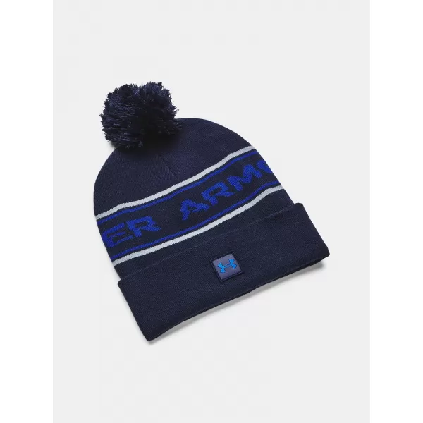  Pánska čiapka UNDER ARMOUR MEN'S HALFTIME POM BEANIE 1379985-410 MODRÁ 