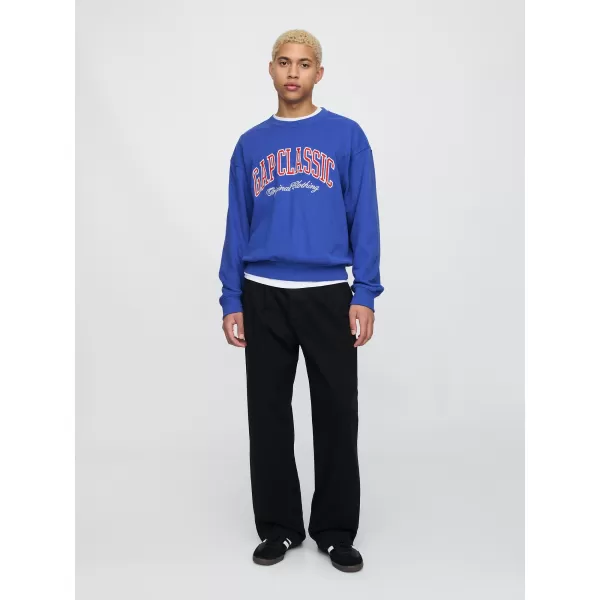  Pánska mikina GAP CLASSIC LOGO SWEATSHIRT 744748-02 DAZZLING BLUE 