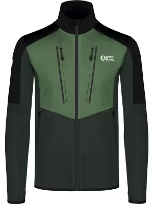 Pánska mikina powerfleece NORDBLANC GROAN NBWFM8282 TMAVO ZELENÁ