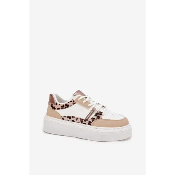  Dámske tenisky BIG STAR SS274357 WHITE/BEIGE Big Star Shoes 