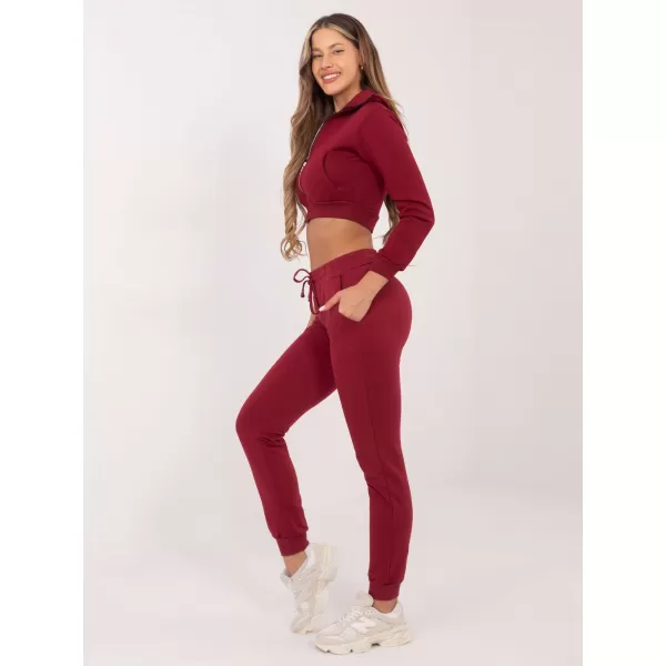  Dámske tepláky BASIC FEEL GOOD RV-DR-5040.04X BURGUNDY 