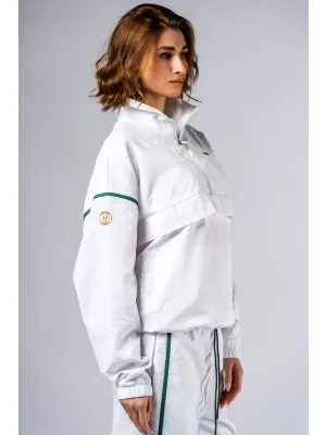 Clubhouse mikina na polovičný zips CLUB DOR 644 WHITE Nebbia