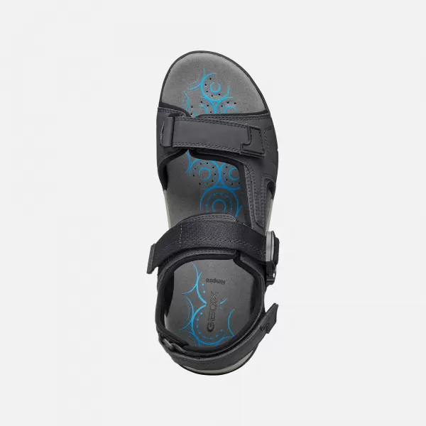  Pánske sandále GEOX SPHERICA EC5 G014391 ČIERNA 