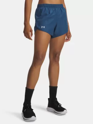 Dámske kraťasy UNDER ARMOUR UA FLY BY 3'' SHORTS 1382438-498 MODRÁ
