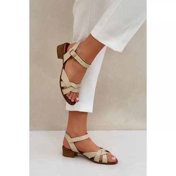  Dámske sandále ZAZOO 40372 BEIGE 