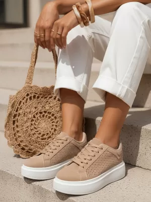 Dámske topánky DSTREET ZY1373 KHAKI
